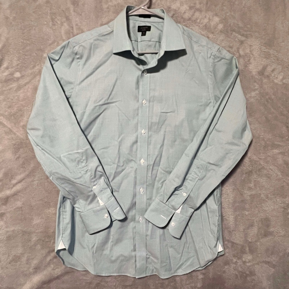 J.Crew Ludlow‎ Dress Shirt Light Blue Long Sleeve Button Down Size 15